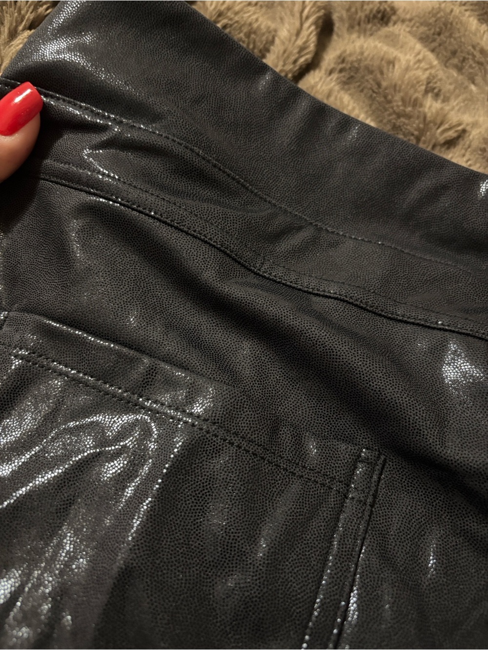 HALARA | SoftlyZero Faux Leather High Waisted Pocket Leggings